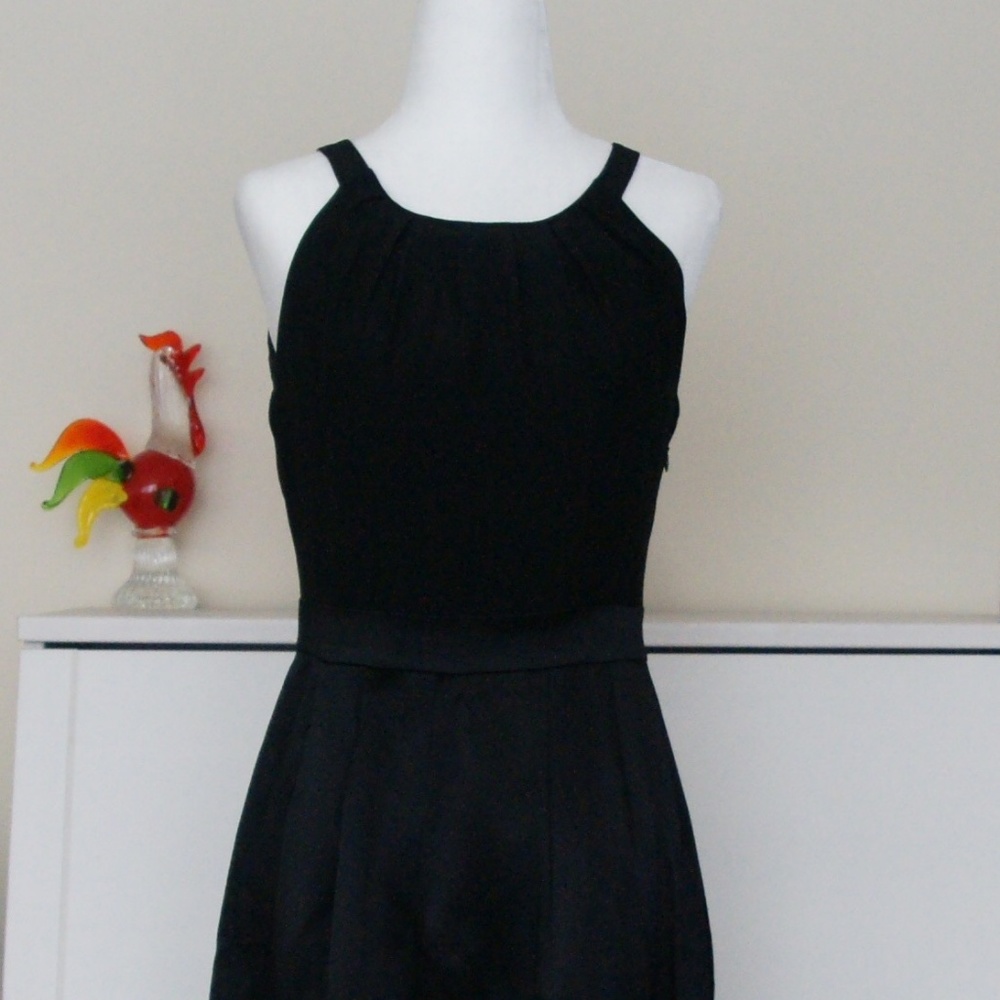 TOCCA little black dress silk Sz 2 fits like a S